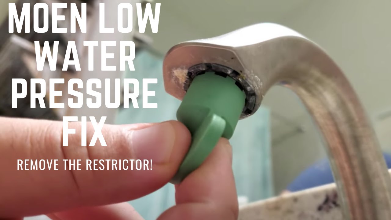 Moen Low Water Pressure Quick Fix