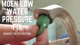 Moen Low Water Pressure Quick Fix  Free!!