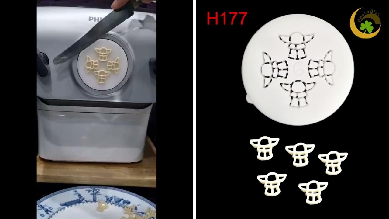 Yoda pasta disc/mold for Philips pasta make H177 YouTube