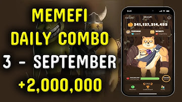 Memefi Daily Combo 3 september 2024 | today memefi 2,000,000 coin