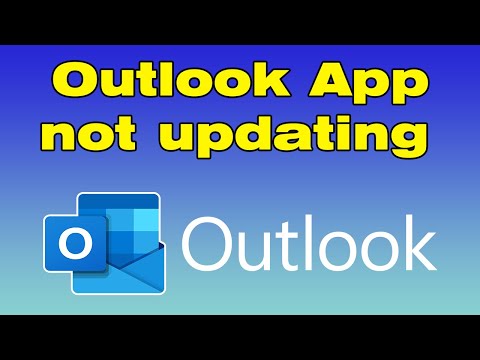 Why outlook app not updating and not working, outlook not receiving emails