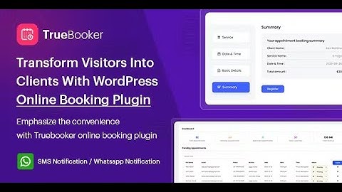 TrueBooker - Appointment Booking & Scheduler Plugins By ThemetechMount