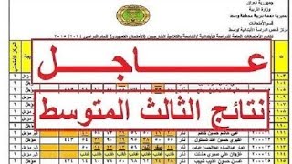 فيديو مهم | الموعد الرسمي لأعلان نتائج الثالث المتوسط 2021