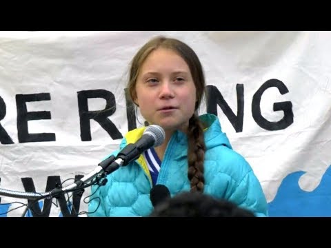 'We stand together': Greta Thunberg at climate rally in Edmonton