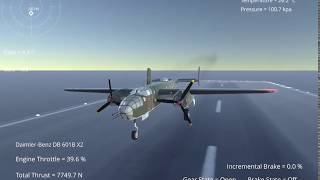 Silantro Unity3d Flight Simulator: B-25 Mitchell Bomber Flight test