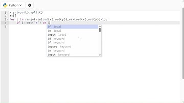 SKILLRACK | DAILY CHALLENGE | 02/08/2023 | CONSONANTS IN RANGE | PROGRAM ID 9170 | PYTHON ||