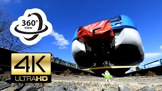 360° camera under local train (4K) Virtual Reality