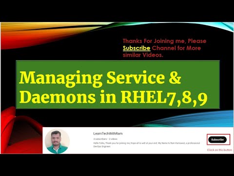 Controlling Services in Linux, (RHEL 7,8,9) || Managing services in linux