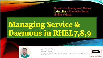 Controlling Services in Linux, (RHEL 7,8,9) || Managing services in linux