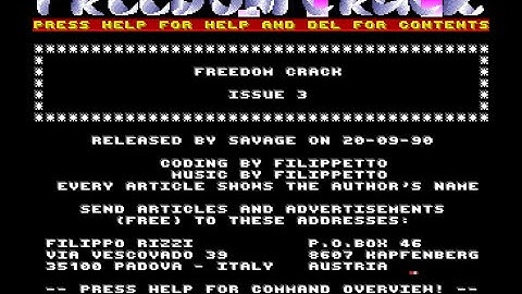 Freedom Crack 03 Intro by Savage (1990) / Amiga Intro