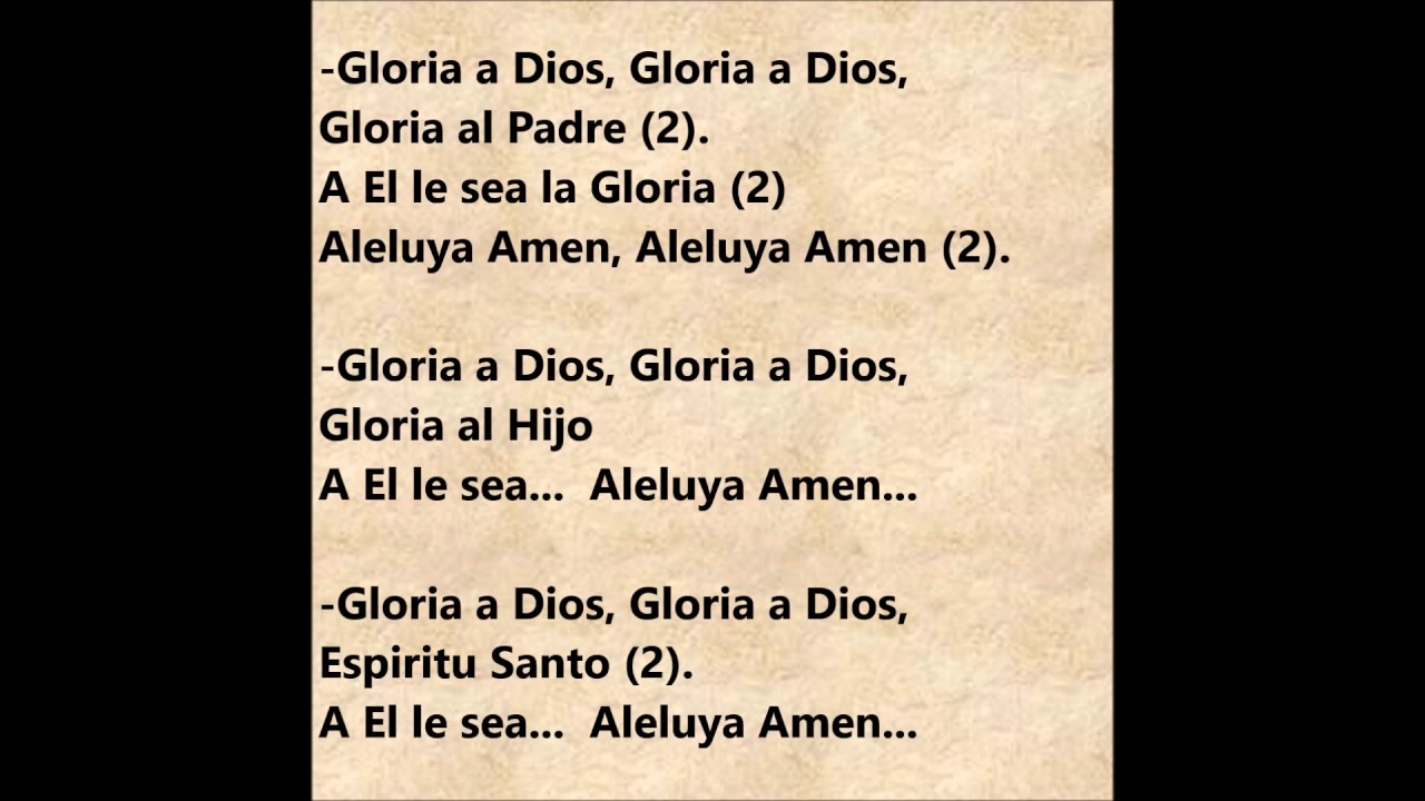 Actualizar 87+ imagen canto gloria al padre - Abzlocal.mx