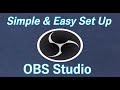 Simple setting up obs studio