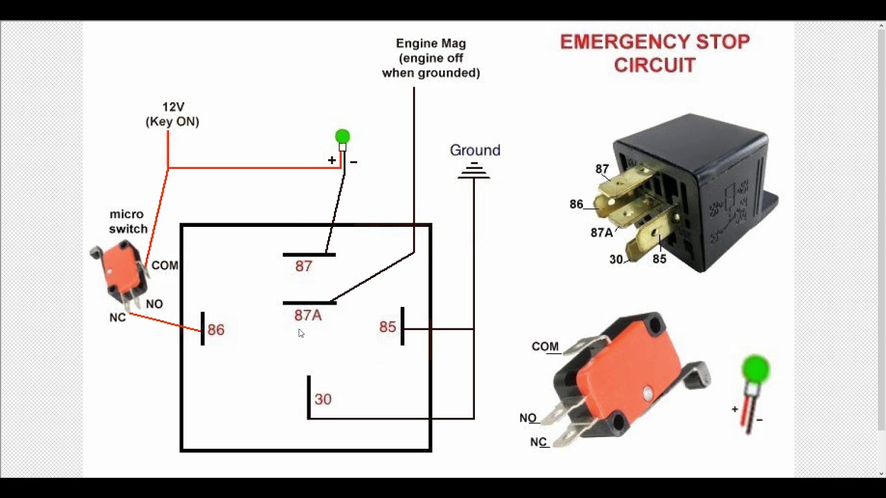 relay e stop - YouTube