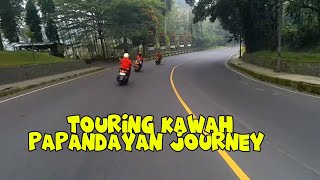 Perjalanan touring kawah Papandayan Garut menuju puncak hutan mati