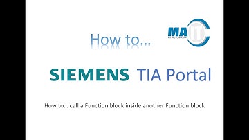 How to... call a Function block inside another Function block in TIA Portal