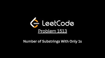 LeetCode 1513. Number of Substrings With Only 1s