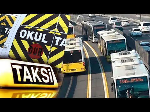 İstanbul'da toplu taşıma, taksi, minibüs ve okul servisi ücretlerine zam