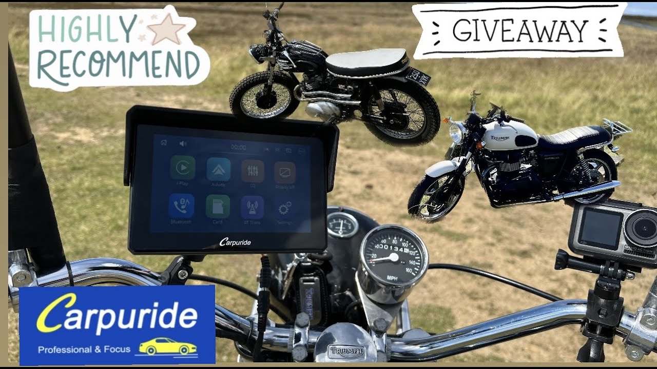 Motorcycle - Apple CarPlay - Android Auto - 7 Display - 3 Minute Install - Carpuride  W702 Review 