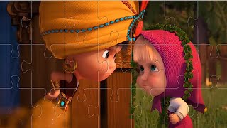 Puzzle Masha y el Oso. ¡Masha y Gin! 👧🏼🧞‍♀️ Puzzles Para Niños screenshot 4