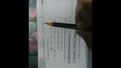 chapter 2 - Cosets of Group and rings b.sc 5th sem. book