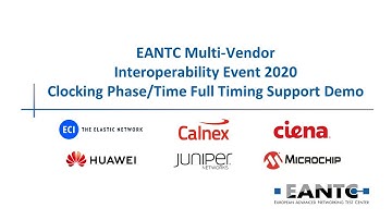 Clocking Demo – EANTC Multi-Vendor Interoperability Test Event 2020