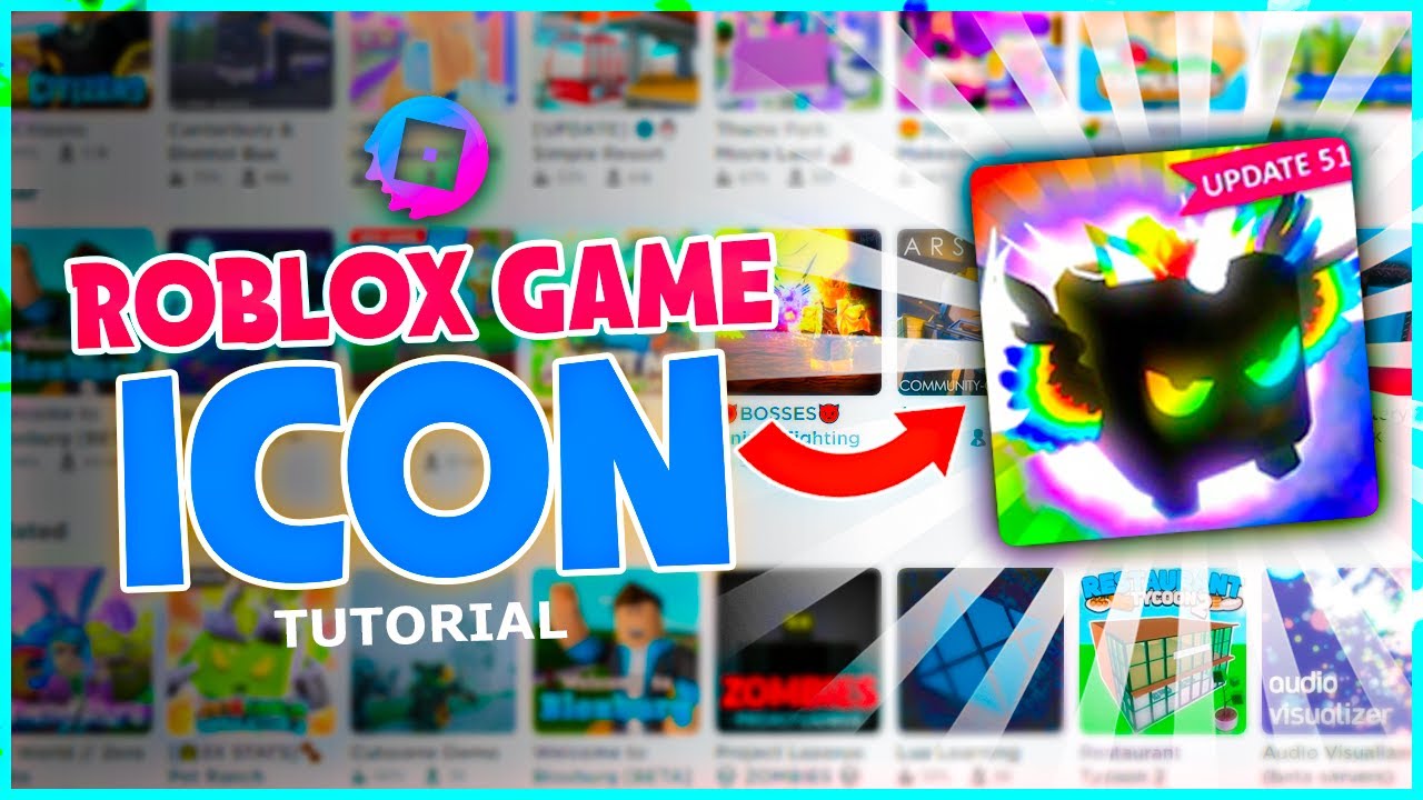 How To Make A Roblox Game Icon Tutorial Roblox Visuals Tutorial Youtube