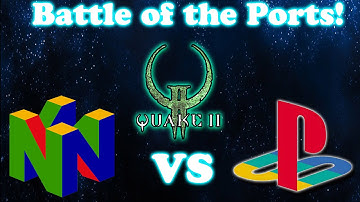[Battle of the Ports Old School]Quake 2 N64 Vs Quake 2 PSX - Strogg Outpost[Opening Level]