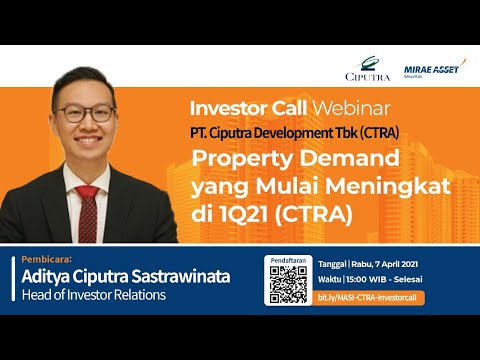 CTRA–Property Demand yang Mulai Meningkat di 1Q21