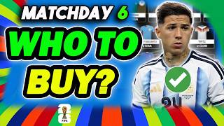 MATCHDAY 6 BEST PLAYERS TO BUY✅ | FIFA WORLD CUP FANTASY FOOTBALL 2026 screenshot 1