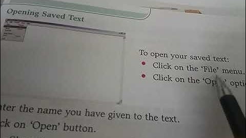 Class 3rd Computer Lesson 6 Using Notepad(Part-2)