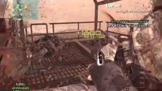 MW3 - 5 Kills With USP.45 Tactical Knife ( In A Row ) On Dome