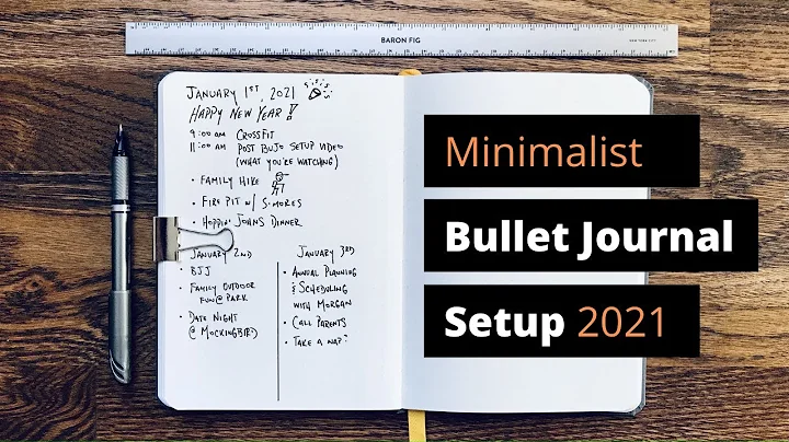 A Minimalist Bullet Journal Setup Guide
