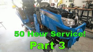 Part 3  MT125 Tractor 50 Hour Service  MT125 Tractor Service