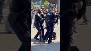 Toronto Police Arrest Homeless Outside Eaton Centre #shorts