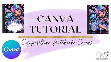 How to Make Custom Composition Notebook Covers in Canva (Step-by-Step)