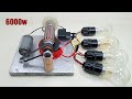 I make a 220V 6000W Infinity Electricity free energy generator with PVC copper wire magnet