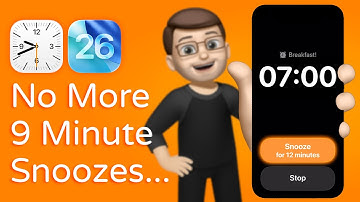 Wijzig de snooze-timer naar 1-15 minuten op iPhone-alarm (iOS26)