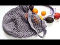 How To Crochet Quick And Easy Market Bag // Round Based Net Bag Crochet Tutorial