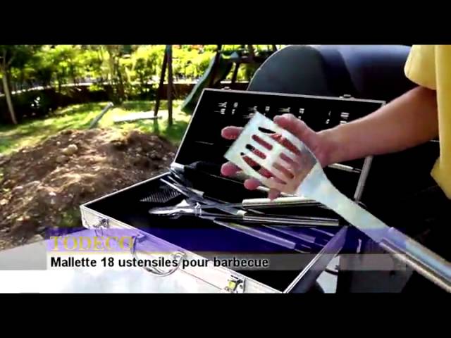 VALISETTE D'USTENSILES BARBECUE - COOK'IN GARDEN