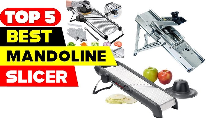 Gramercy Adjustable Mandoline Food Slicer, Mandoline Slicer for Kitchen,  Mandolin, Potato Slicer, Tomato Slicer, Carrot Slicer, Onion Slicer -  Stainless Steel -…