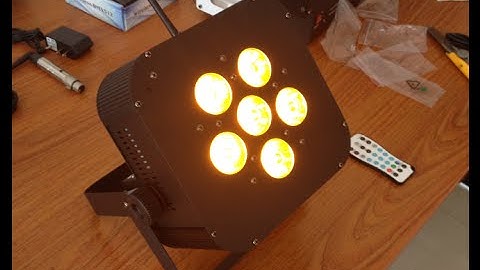 Rechargeable battery powered & wireless DMX LED uplight RGBAW+UV+IRC Remote