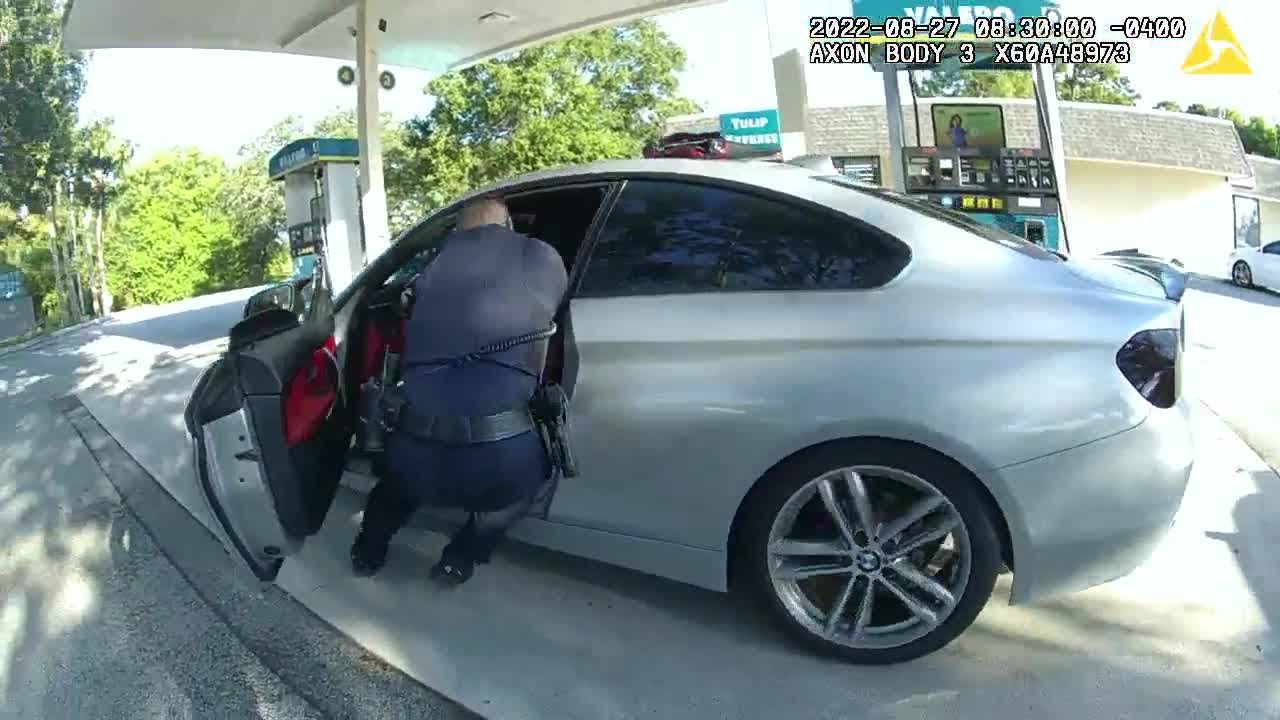 Body cam 2: Man drags police officer during traffic stop in Port St ...