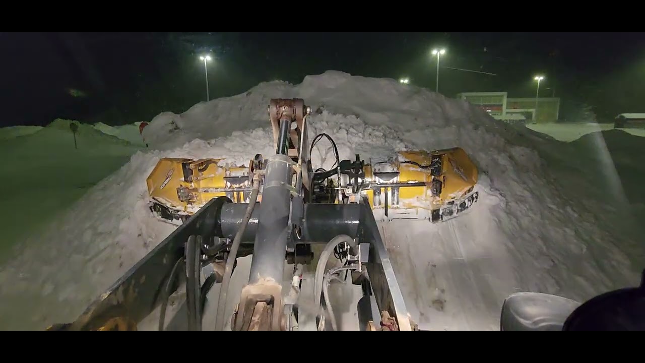 Snow Removal, John Deere 344k. 