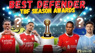 Premier League DEFENDER of the Year | TBF Awards