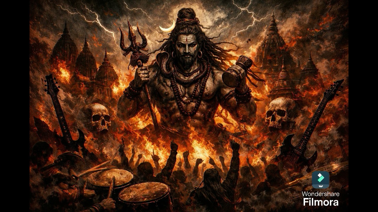  SHOKA TANDAVA GEETAM | Shiva’s Dance of Destruction | Sanskrit Metal DJ. MAHADEV UNLEASHED