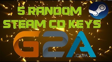 5 Random Steam CD Keys From G2A.COM!!!