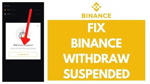 How To Fix Binance Withdraw Suspended | Cryptocurrency Tutorial 2022