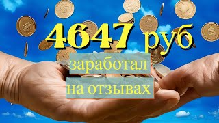 Мой заработок на отзывах 4600 рублей в 2024 году - подведение итогов - заработок в интернете