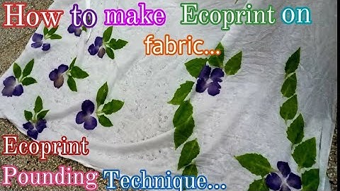 Ecoprint Tutorial..: pounding Technique..: Tatakizome