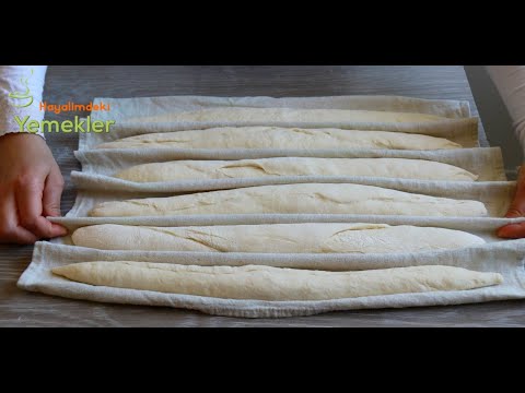 BU TARİFLE MUHTEŞEM EKMEKLER YAPTIM  ✅FRANSIZLARIN MEŞHUR BAGET EKMEK TARİFİ 💯 French Baguettes